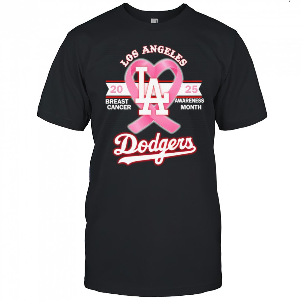 2025 Breast Cancer Awareness Month Los Angeles Dodgers shirt