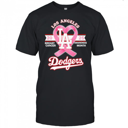 2025 Breast Cancer Awareness Month Los Angeles Dodgers shirt