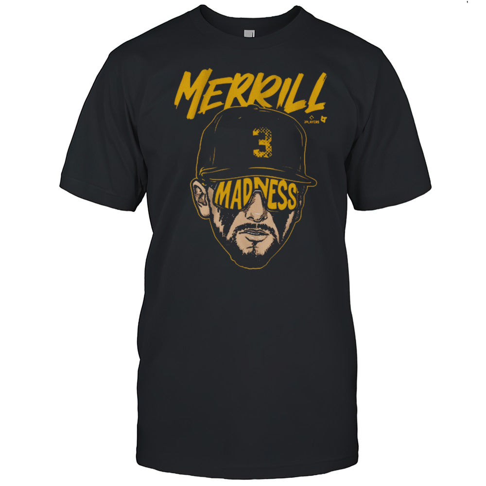 2025 Jackson Merrill Merrill Madness Swag Head San Diego Padres MLB Baseball Graphic T shirt