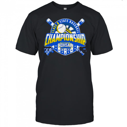 2025 NDHSAA Class B State Baseball Championship shirt