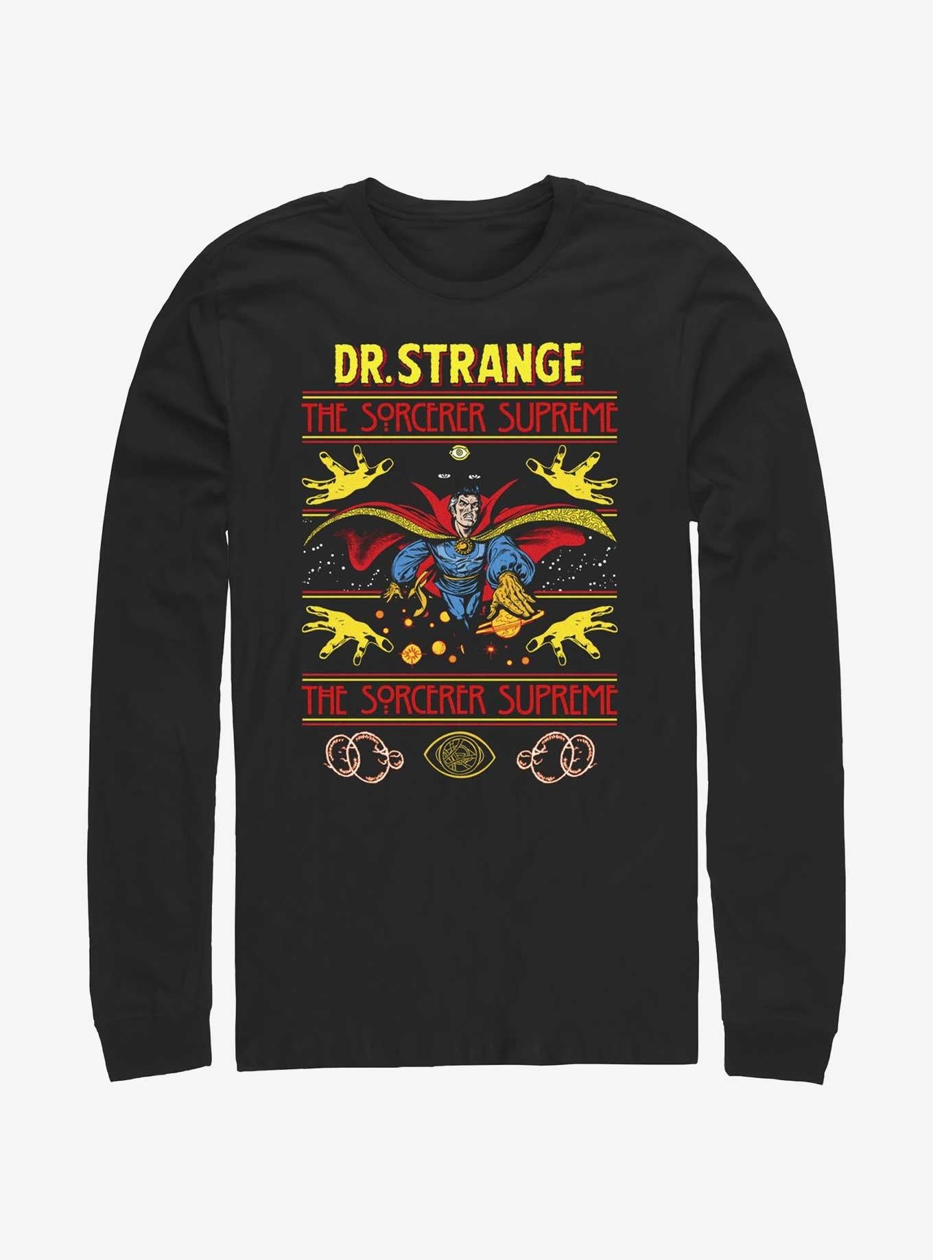 Marvel Doctor Strange Sorcerer Supreme Ugly Christmas LongSleeve TShirt T-Shirt | High-Quality Print | Limited Christmas Style