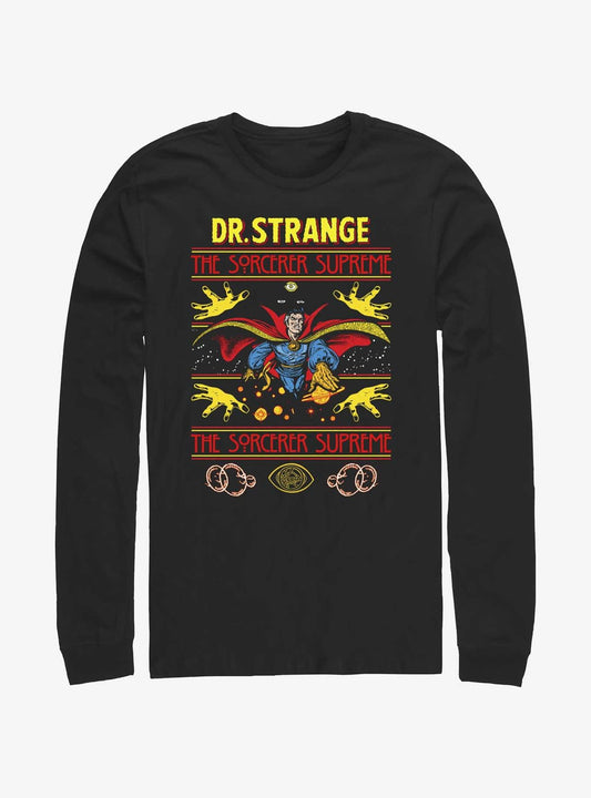 Marvel Doctor Strange Sorcerer Supreme Ugly Christmas LongSleeve TShirt T-Shirt | High-Quality Print | Limited Christmas Style