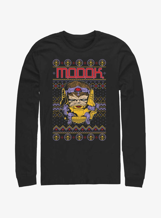 Marvel Modok Ugly Christmas LongSleeve TShirt T-Shirt | Best-Selling Design | Perfect Holiday Gift