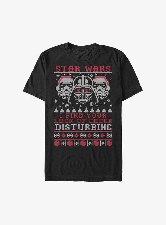 Star Wars Darth Vader Troopers Cheer Ugly Christmas T-shirt | Trendy Graphic Tee | Casual Unisex T-shirt