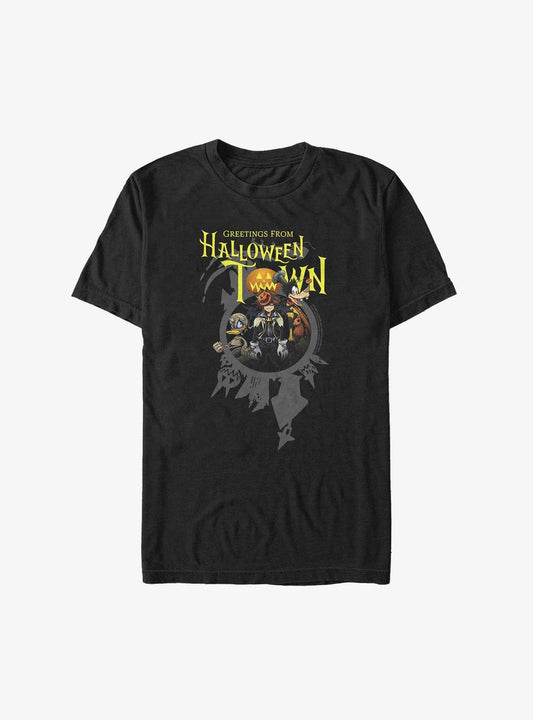 Disney Kingdom Hearts Halloween Greetings Sora, Goofy, and Donald Big & Tall T-Shirt