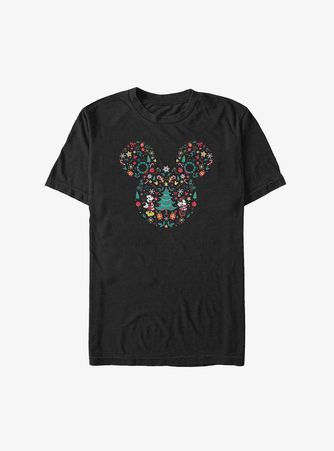 Disney Mickey Mouse Christmas Icon Ear Big Tall TShirt T-Shirt | High-Quality Print | Top Pick For Gifting