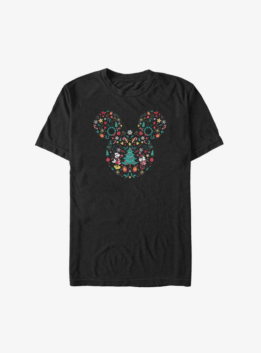 Disney Mickey Mouse Christmas Icon Ear Big Tall TShirt T-Shirt | High-Quality Print | Top Pick For Gifting