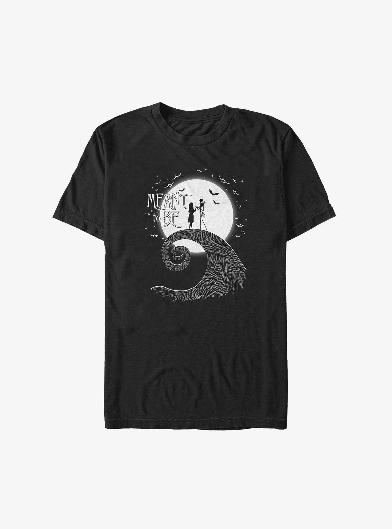 Disney The Nightmare Before Christmas Meant To Be Jack and Sally Big Tall TShirt T-Shirt | Premium Graphic | Great For Christmas Season