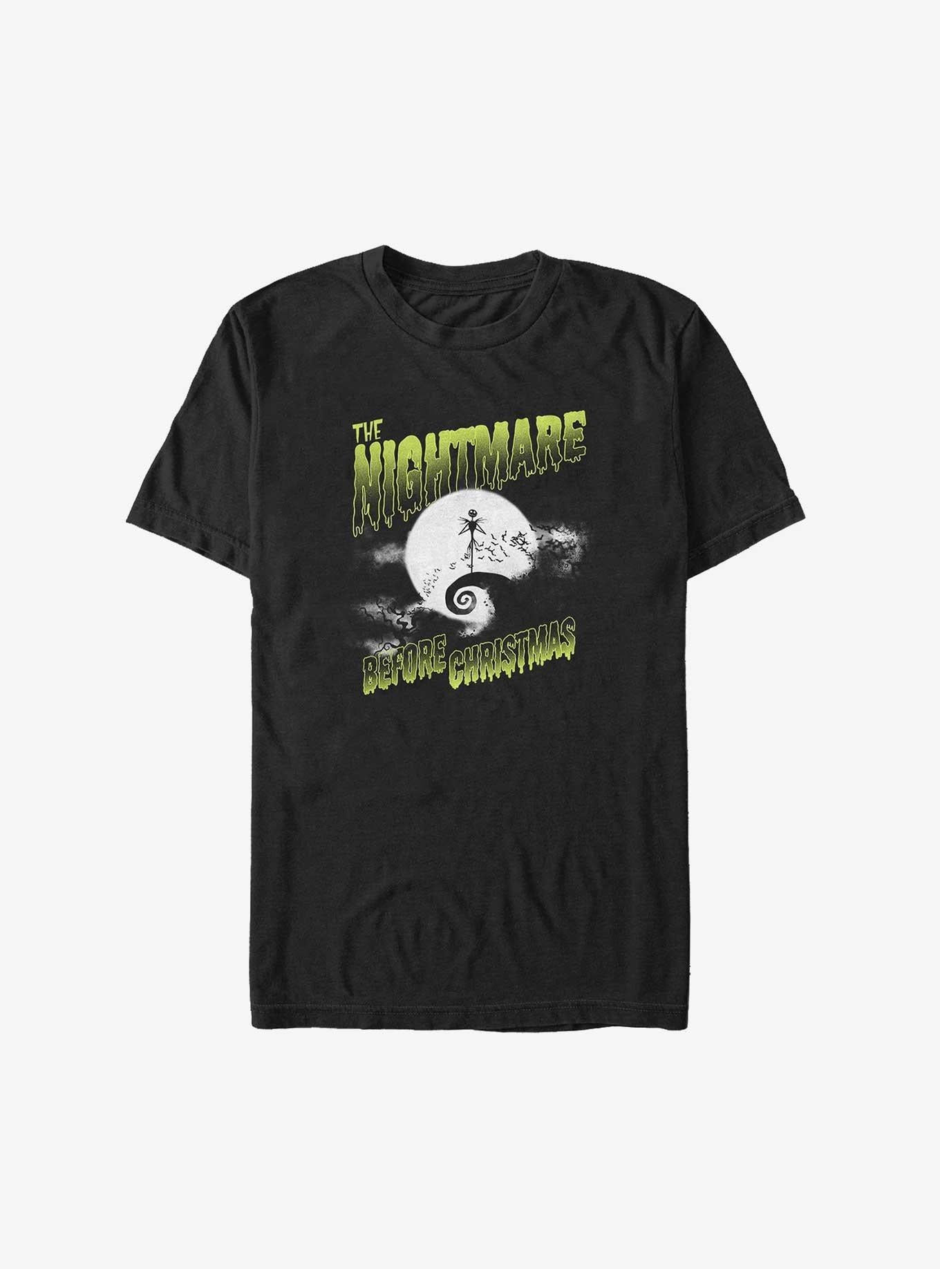 Disney The Nightmare Before Christmas Spooky Nightmare Jack Big Tall TShirt T-Shirt | Fan Favorite Artwork | Perfect Holiday Gift