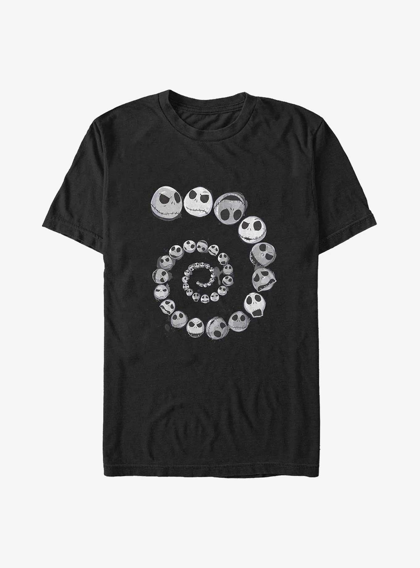 Disney The Nightmare Before Christmas Jack Emotions Spiral Big Tall TShirt T-Shirt | Premium Graphic | Perfect Holiday Gift