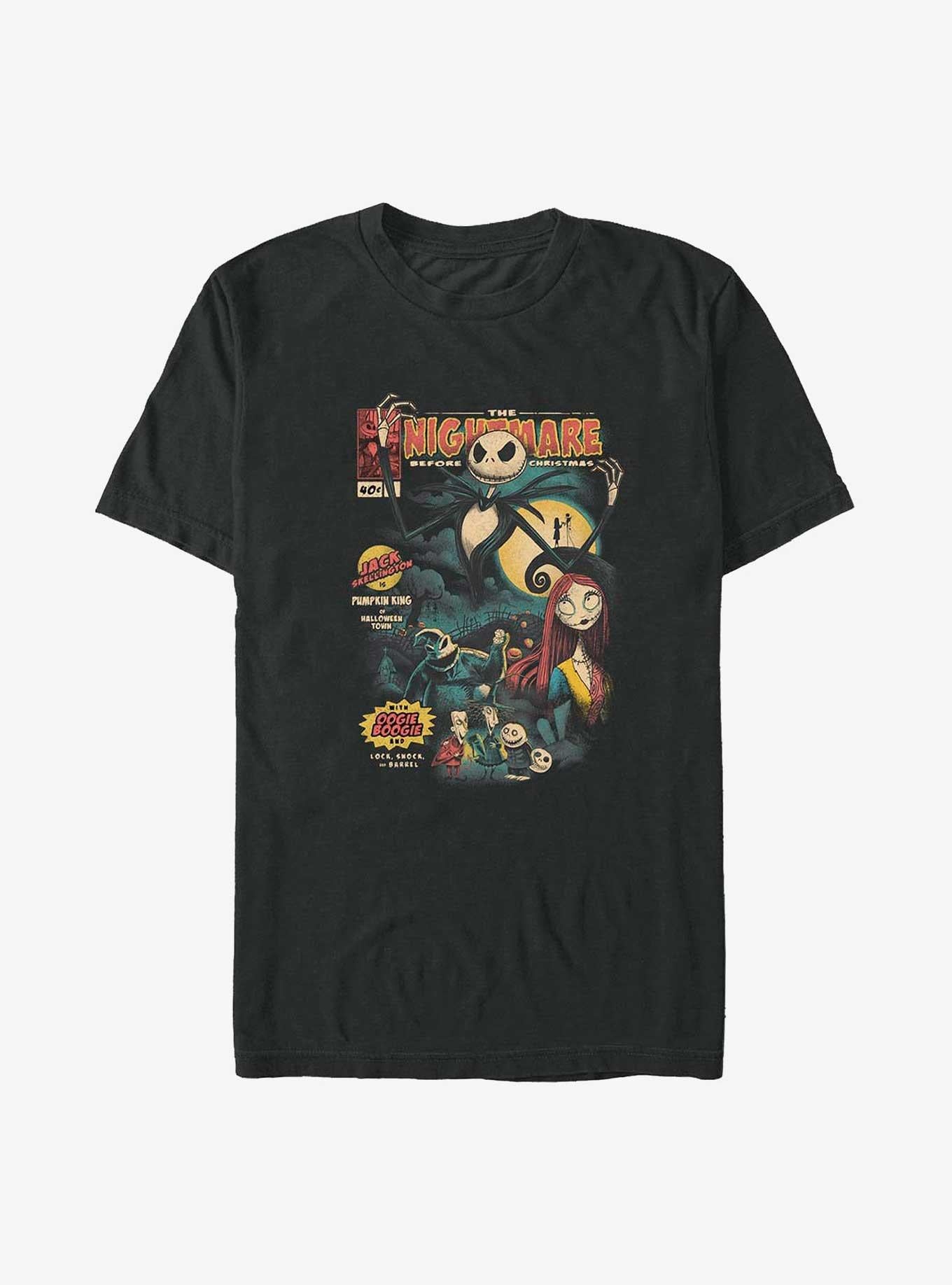 The Nightmare Before Christmas Comic Cover Big Tall TShirt T-Shirt | Premium Graphic | Trending Festive Apparel
