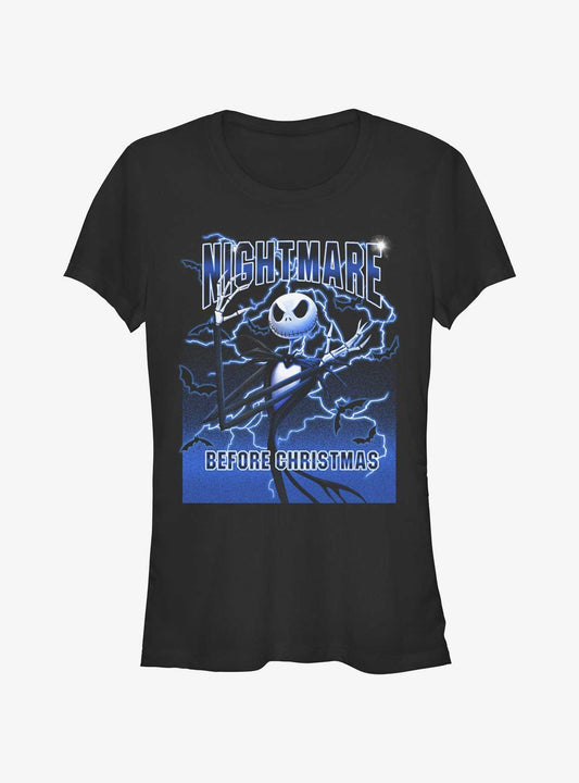 Disney The Nightmare Before Christmas Electric Jack Girls TShirt T-Shirt | Vintage Christmas Look | Limited Christmas Style