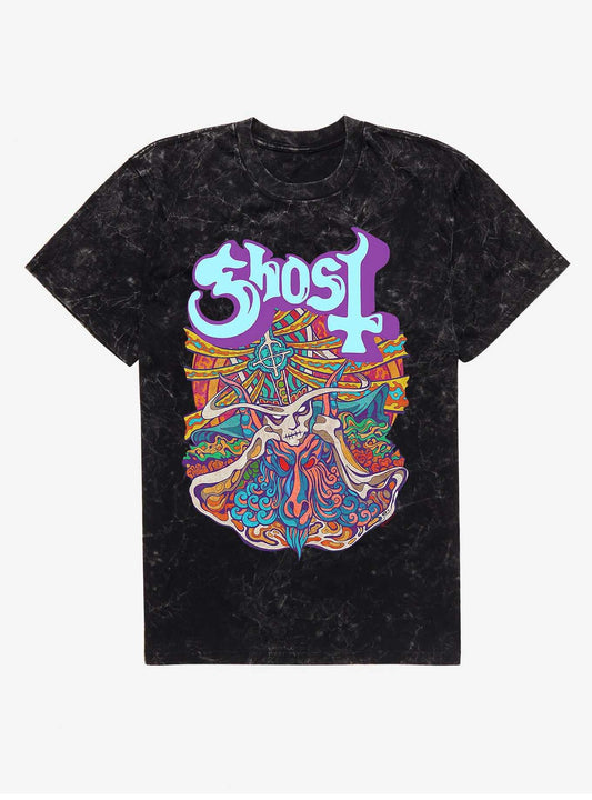 Ghost Seven Inches Of Satanic Panic Mineral Wash T-Shirt T-Shirt – Exclusive Art Edition | Trending Now