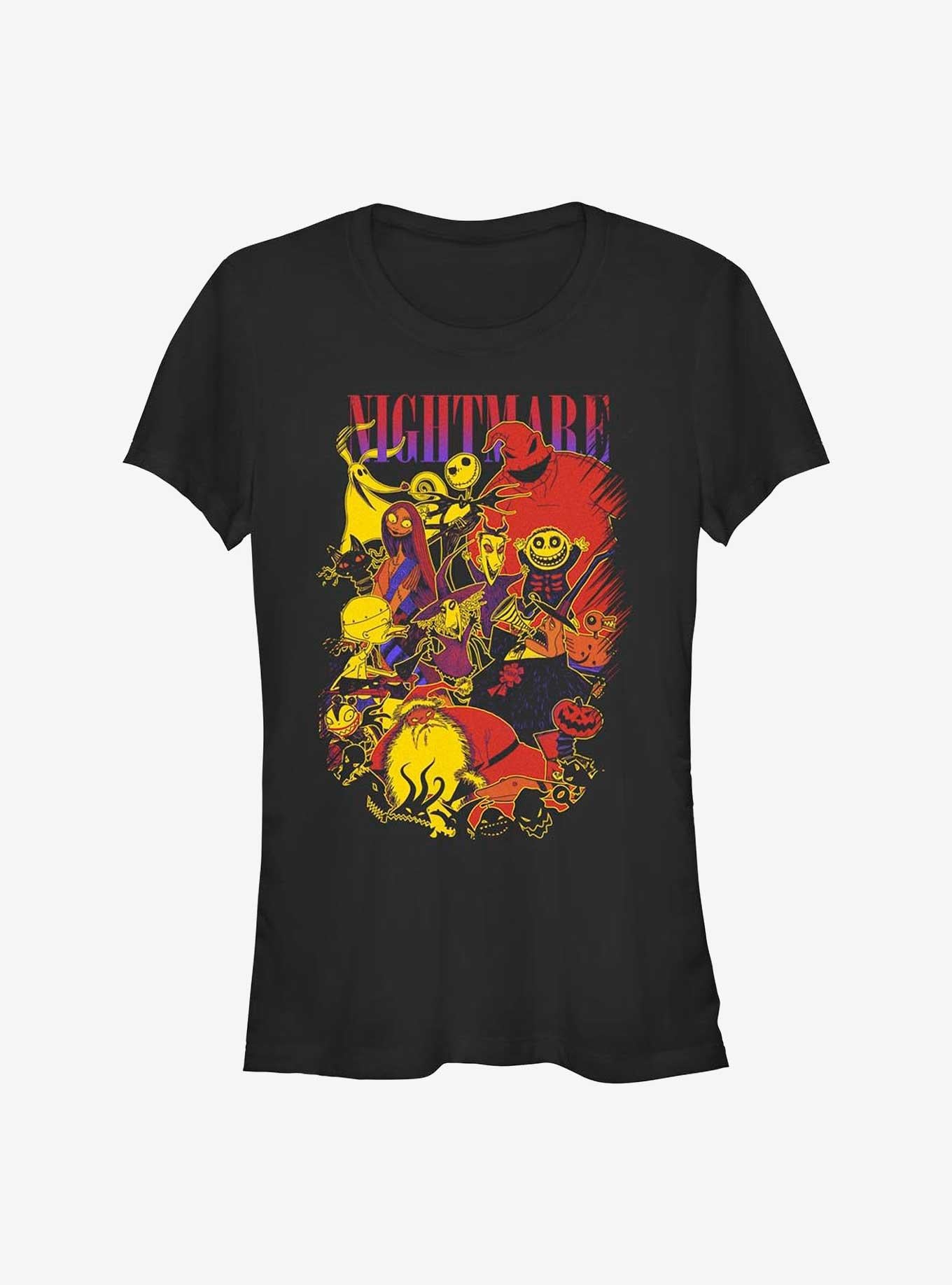 Disney The Nightmare Before Christmas Spook Squad Girls TShirt T-Shirt | Fan Favorite Artwork | Top Pick For Gifting