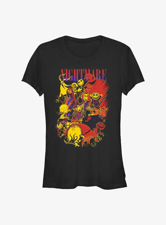 Disney The Nightmare Before Christmas Spook Squad Girls TShirt T-Shirt | Fan Favorite Artwork | Top Pick For Gifting
