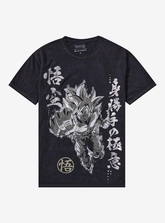 Dragon Ball Super Goku Foil Mineral Wash T-Shirt