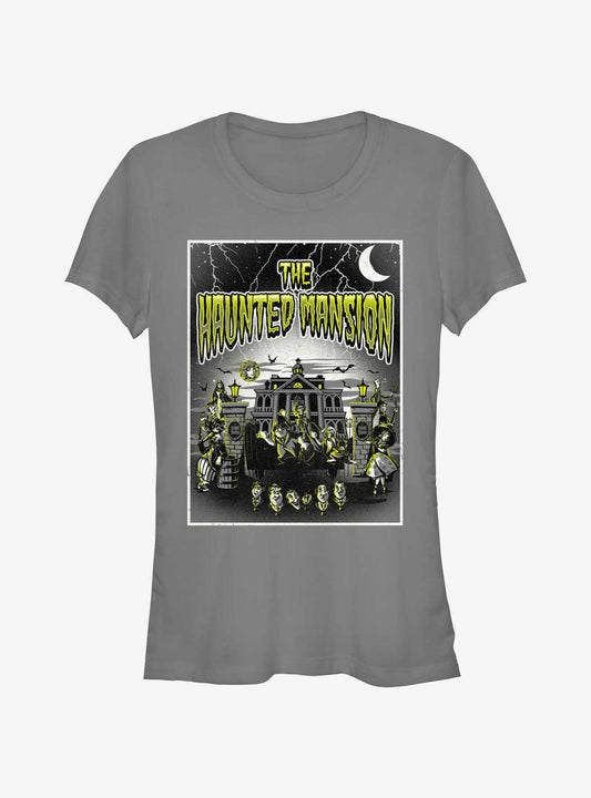 Disney Haunted Mansion Horror Mansion Poster Girls T-Shirt Hot Topic Web Exclusive