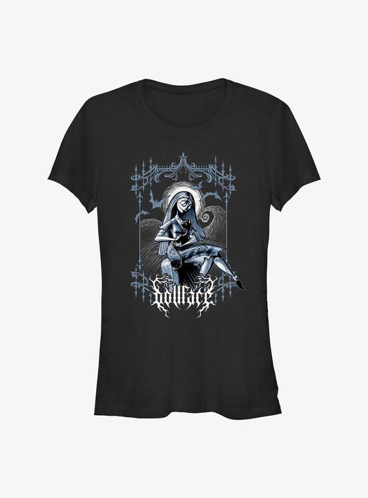 Disney The Nightmare Before Christmas Sally Dollface Girls TShirt T-Shirt | Vintage Christmas Look | Trending Festive Apparel