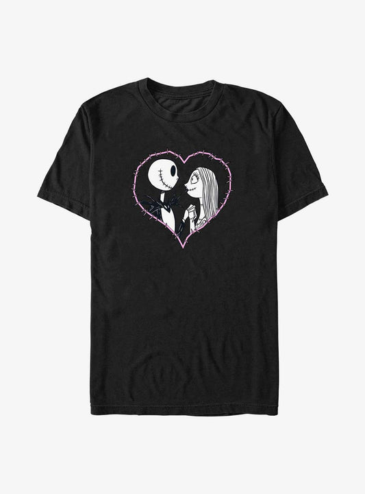 The Nightmare Before Christmas Jack Sally Heart Stitch Big Tall TShirt T-Shirt | Holiday Edition | Top Pick For Gifting