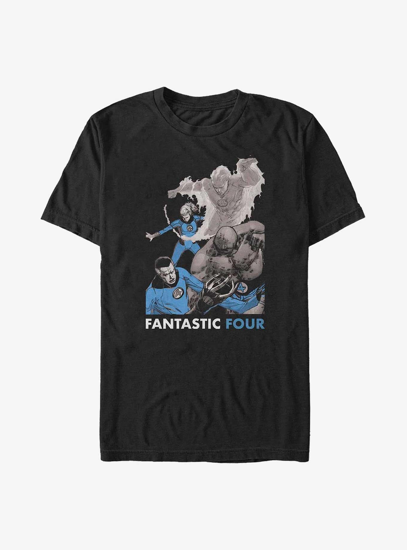 Marvel Fantastic Four The Four Big Tall T-Shirt T-Shirt – Vintage Style Artwork | High Demand Item