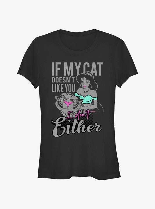 Disney Aladdin Jasmine If My Cat Doesn't Like You I Don't Either Girls T-Shirt T-Shirt – Top Trending Graphic | Must-Have Style