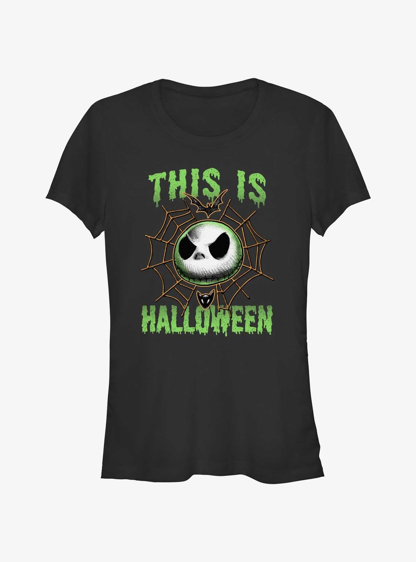 Disney The Nightmare Before Christmas Jack Skellington This Is Halloween Girls TShirt T-Shirt | Vintage Christmas Look | Limited Christmas Style