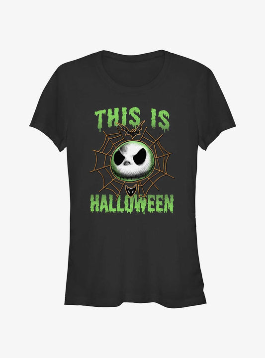 Disney The Nightmare Before Christmas Jack Skellington This Is Halloween Girls TShirt T-Shirt | Vintage Christmas Look | Limited Christmas Style