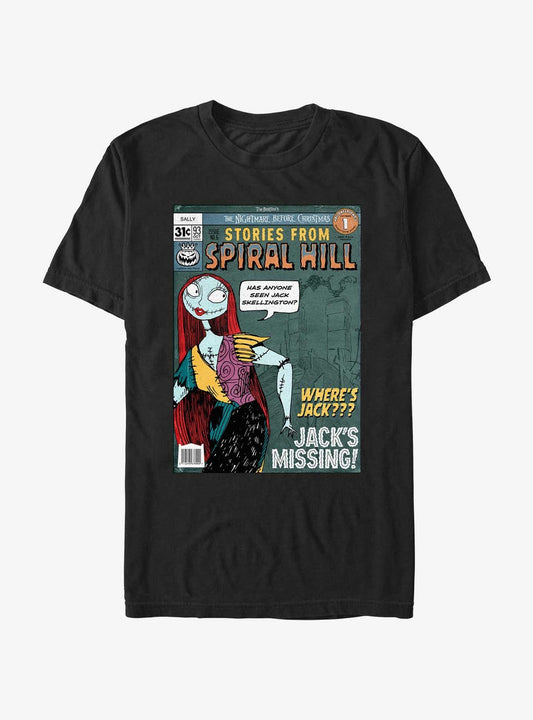 Disney The Nightmare Before Christmas Stories From Spiral Hill Sally TShirt T-Shirt | Fan Favorite Artwork | Trending Festive Apparel