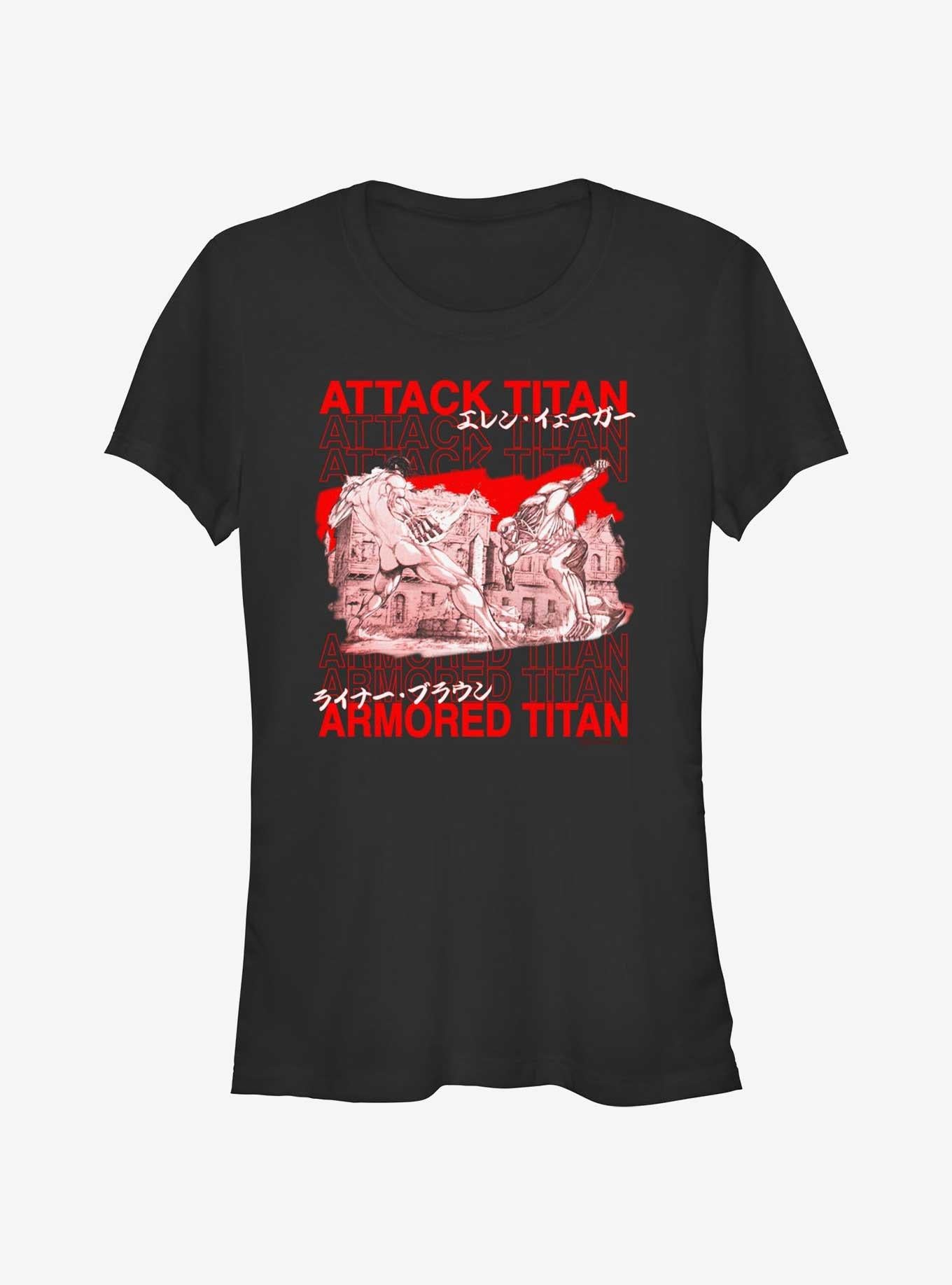 Attack On Titan Attack Vs Armored Girls T-Shirt