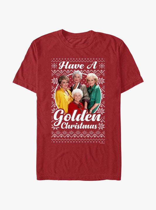 The Golden Girls Golden Ugly Christmas T-shirt | Trendy Graphic Tee | Casual Unisex T-shirt