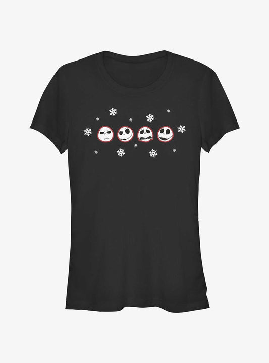Disney The Nightmare Before Christmas Jack Emotes Girls TShirt T-Shirt | Premium Graphic | Perfect Holiday Gift