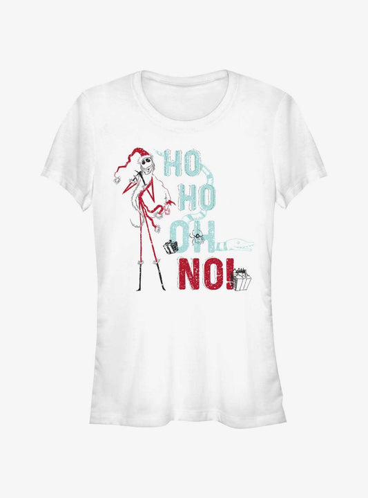Disney The Nightmare Before Christmas Sandy Jack Ho Ho Oh No Girls TShirt T-Shirt | Premium Graphic | Top Pick For Gifting