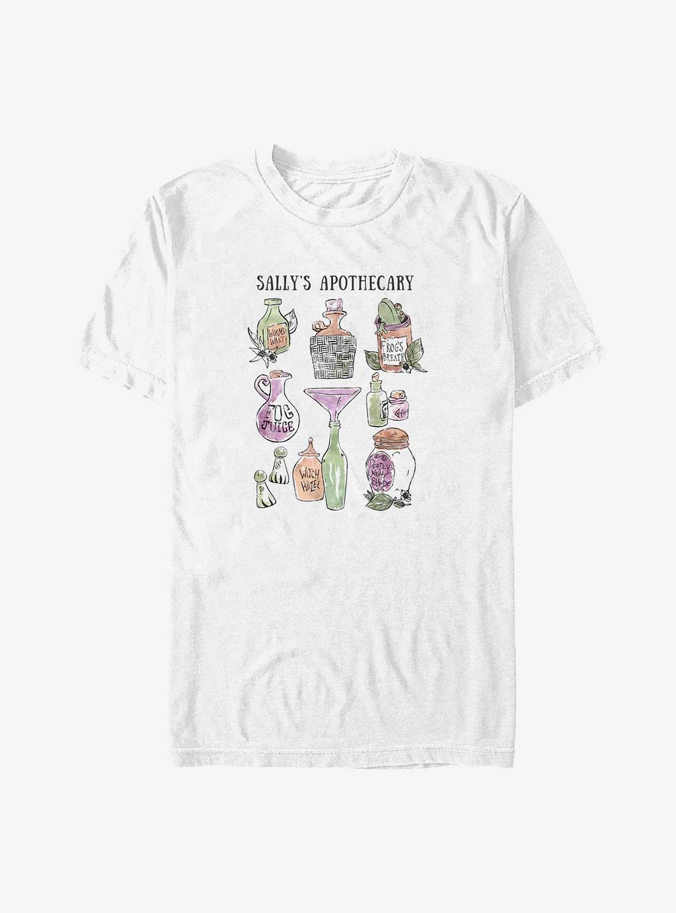 Disney The Nightmare Before Christmas Sallys Apothecary Big Tall TShirt T-Shirt | Vintage Christmas Look | Trending Festive Apparel