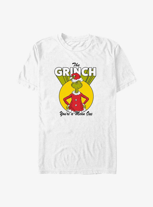 Dr Seuss The Grinch Who Stole Christmas Youre A Mean One Big Tall TShirt T-Shirt | Holiday Edition | Perfect For Daily Wear
