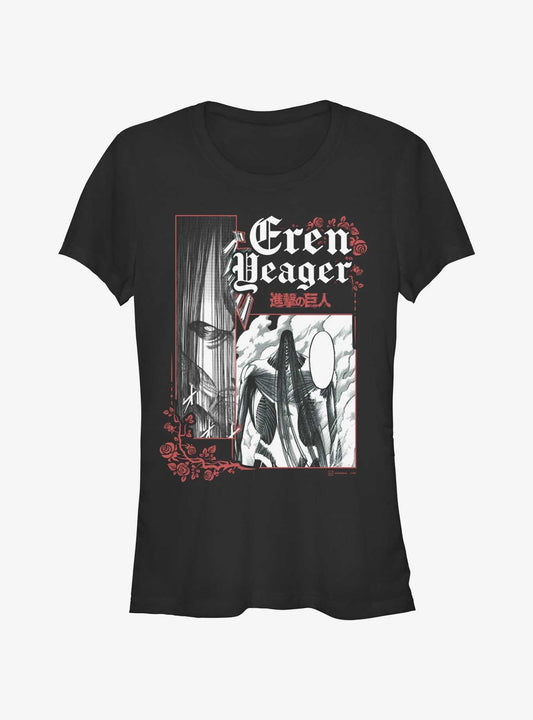 Attack on Titan Goth Colossal Titan Eren Girls T-Shirt