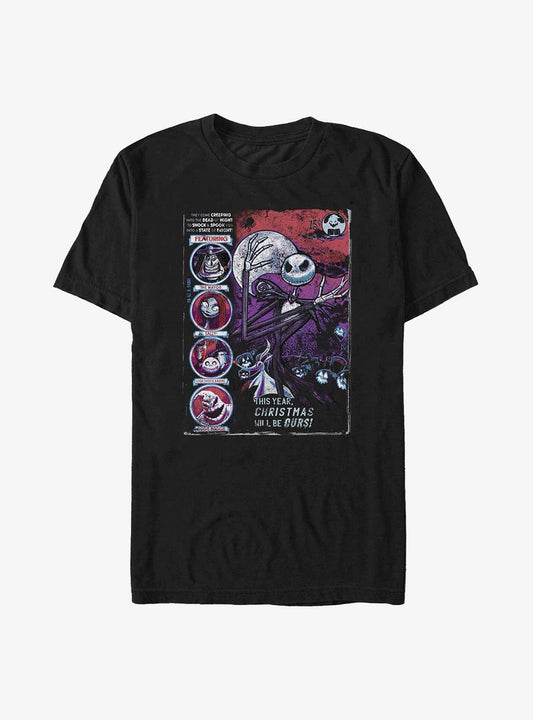 Disney The Nightmare Before Christmas Jack Spooky Poster TShirt Poster | Vintage Christmas Look | Perfect For Daily Wear