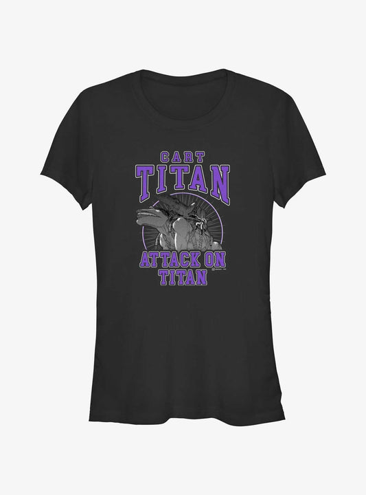Attack on Titan Cart Titan Jersey Girls T-Shirt