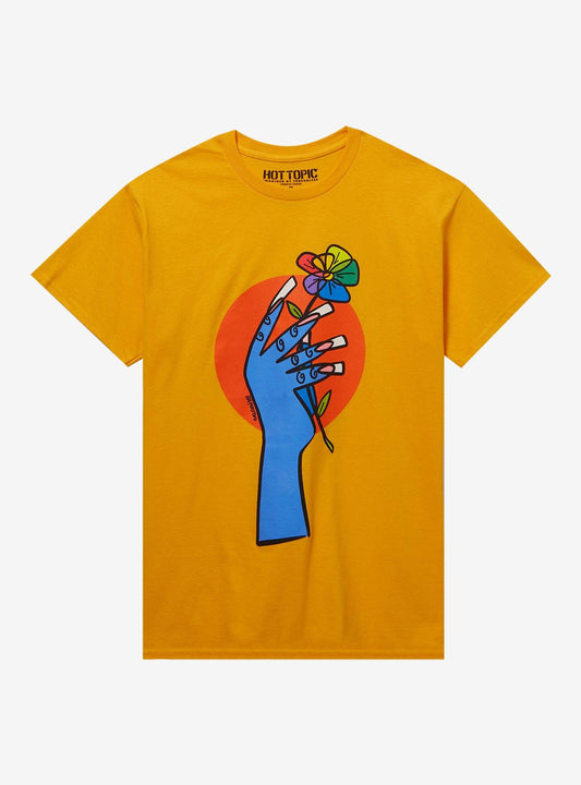 Acrylic Nails Rainbow Flower TShirt By Cozcon Graphic Tee | Graphic Tee | Unisex Shirt | Best-Selling Design