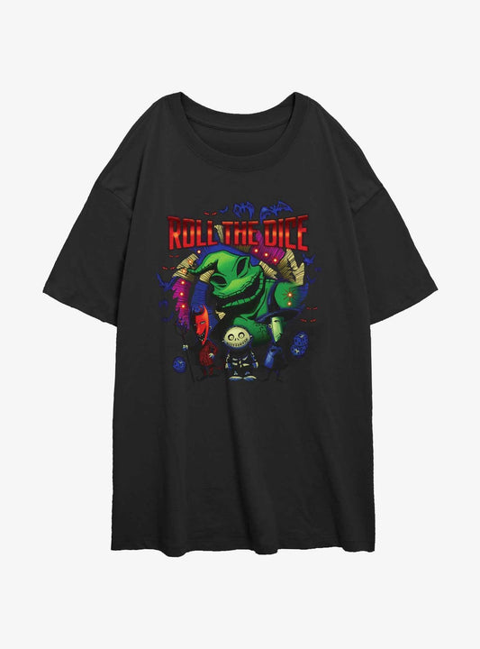 The Nightmare Before Christmas Oogie Dice Girls Oversized TShirt T-Shirt | Holiday Edition | Limited Christmas Style