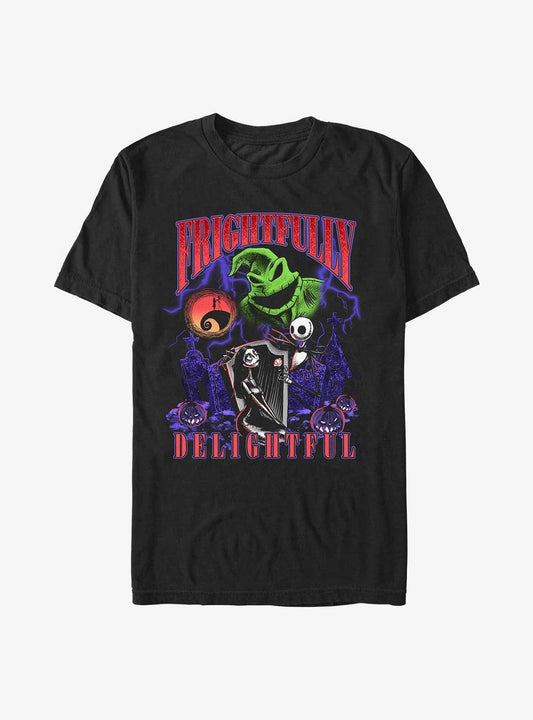 The Nightmare Before Christmas Frightfully Delightful TShirt T-Shirt | Top Trending Graphic | Perfect Holiday Gift