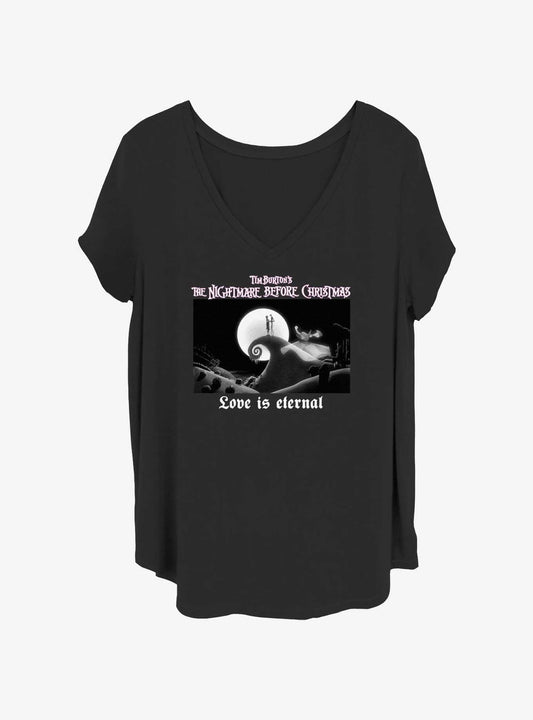 Disney The Nightmare Before Christmas Meant To Be Scene Girls TShirt Plus Size T-Shirt | Cute Festive Style | Top Pick For Gifting