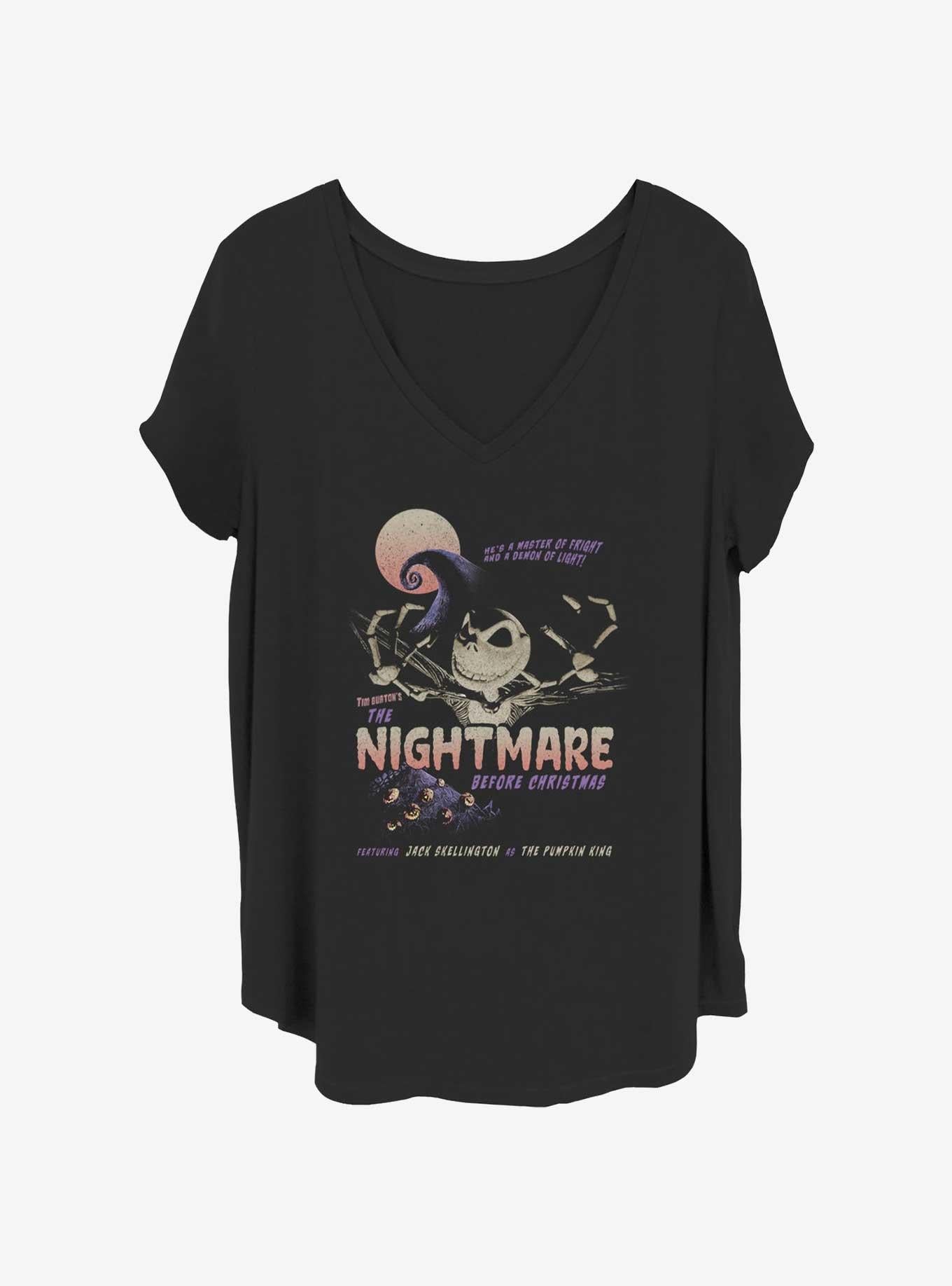 Disney The Nightmare Before Christmas Jack Poster Girls TShirt Plus Size Poster | Premium Graphic | Perfect Holiday Gift