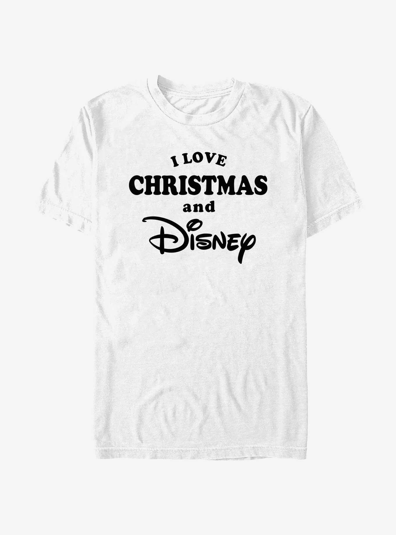 Disney I Love Christmas and Disney TShirt T-Shirt | Top Trending Graphic | Trending Festive Apparel