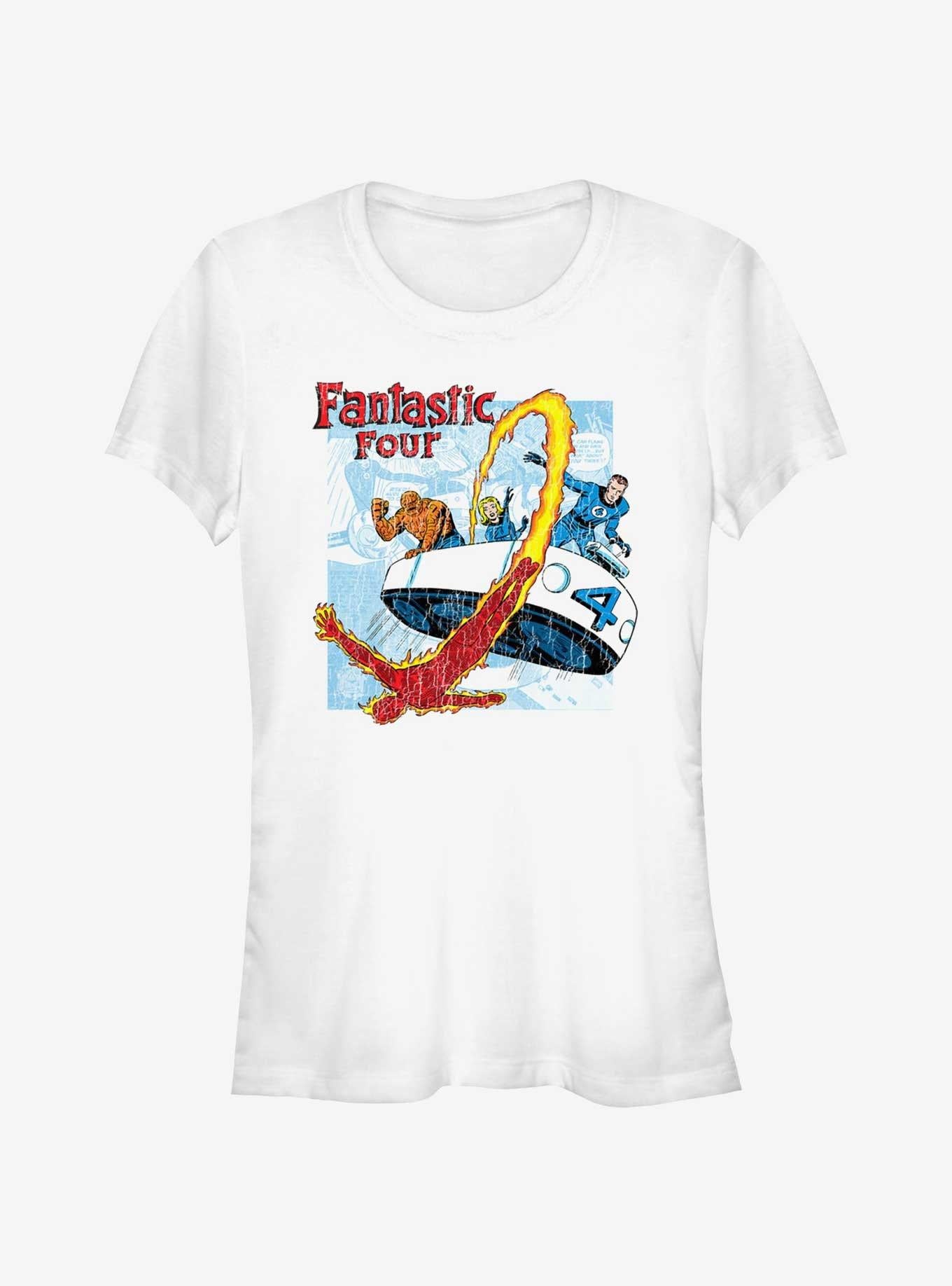 Marvel Fantastic Four Comic Four Girls T-Shirt T-Shirt – Vintage Style Artwork | Perfect for Daily Wear