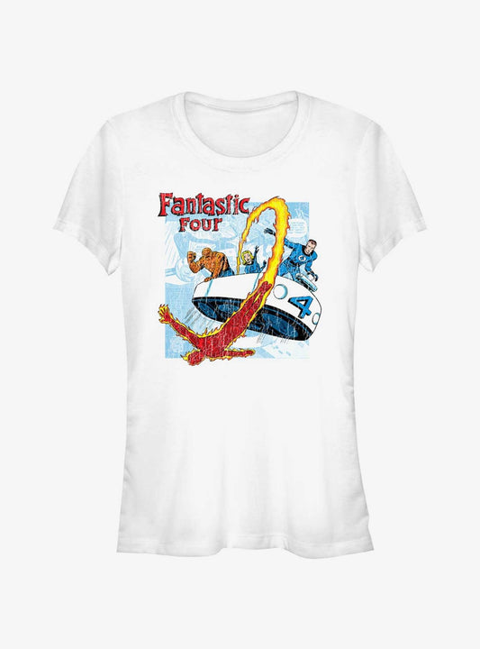 Marvel Fantastic Four Comic Four Girls T-Shirt T-Shirt – Vintage Style Artwork | Perfect for Daily Wear