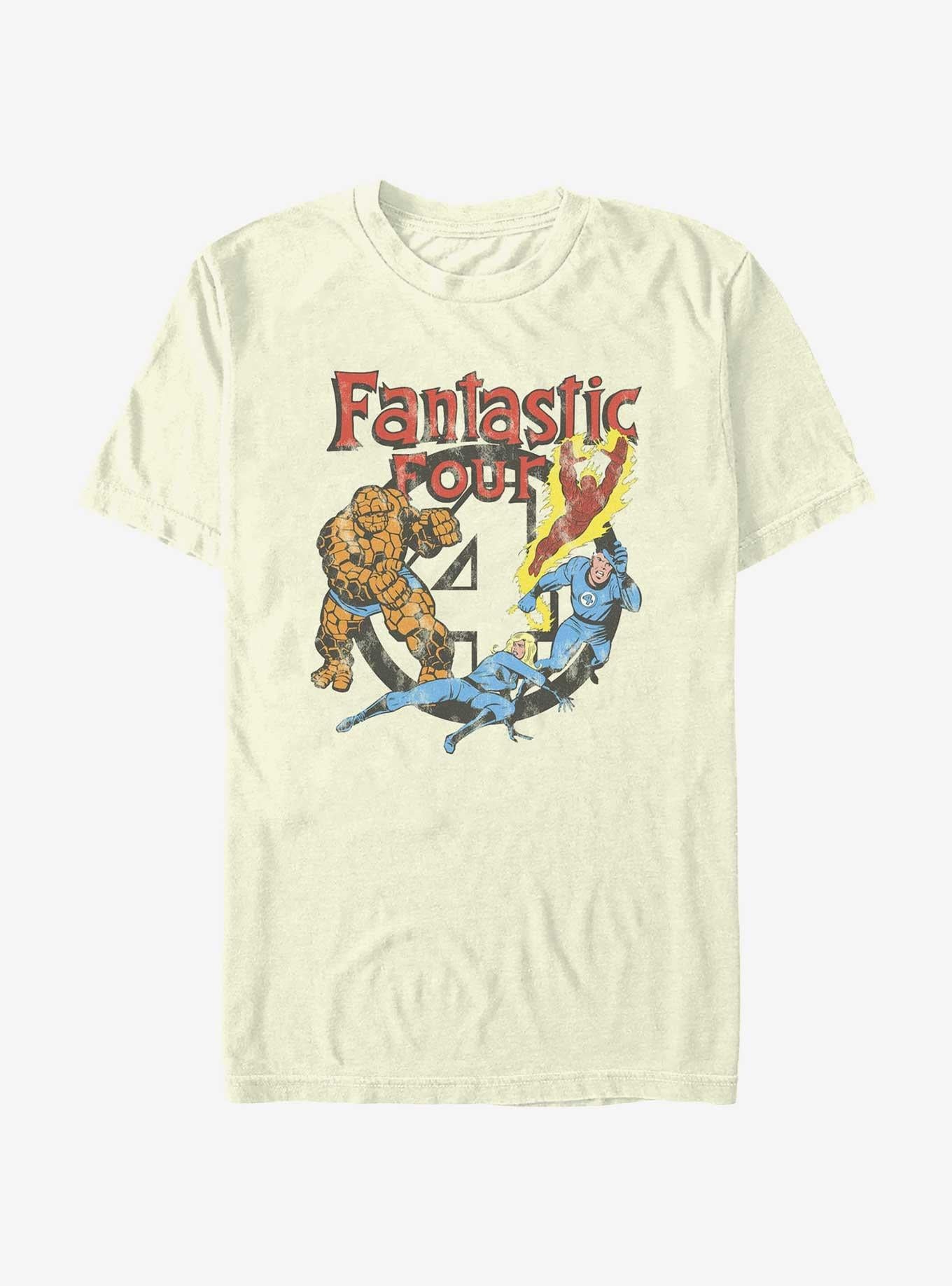 Marvel Fantastic Four Four Squad Vintage Style T-Shirt T-Shirt – Premium Quality Print | Trending Now