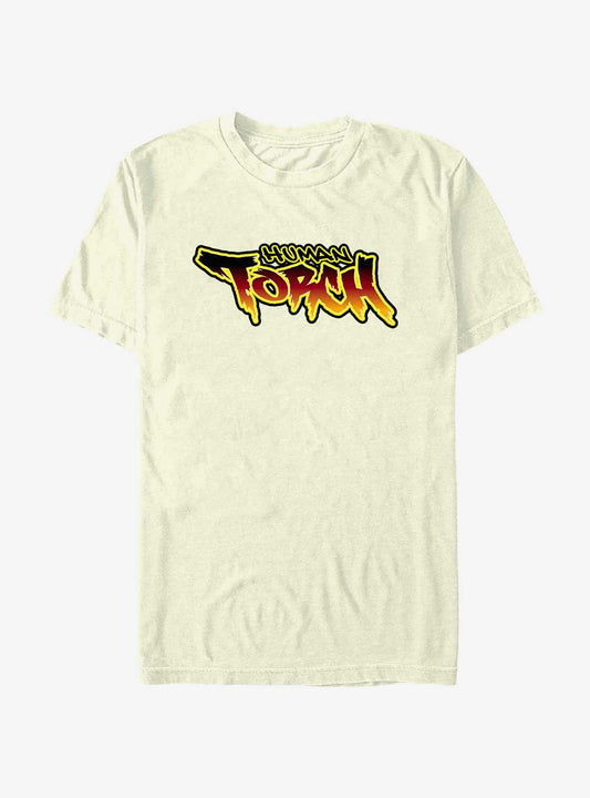 Marvel Fantastic Four Human Torch Graffiti Style T-Shirt T-Shirt – Unique Character Design | High Demand Item