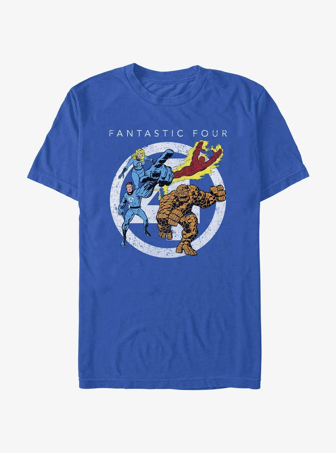 Marvel Fantastic Four Team Four Front T-Shirt T-Shirt – Exclusive Art Edition | Must-Have Style