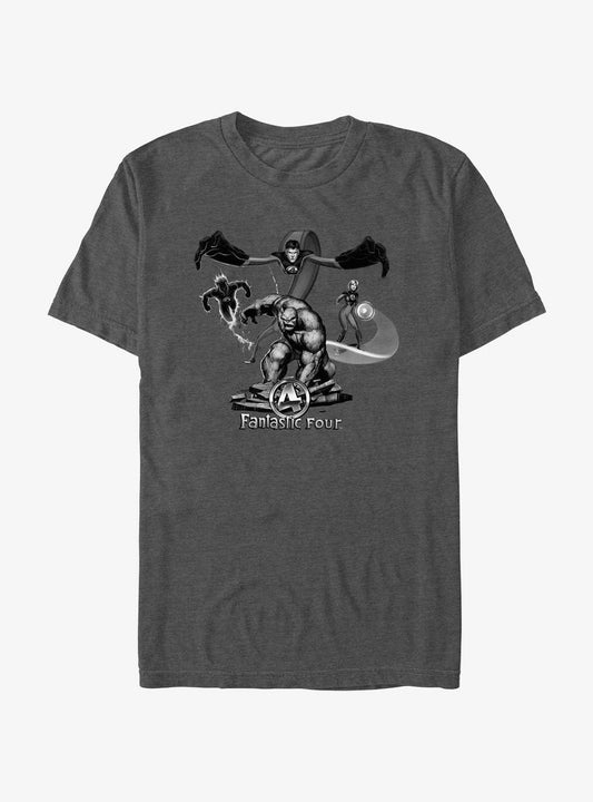 Marvel Fantastic Four Four Up T-Shirt T-Shirt – Official Fan Merchandise | Perfect for Daily Wear
