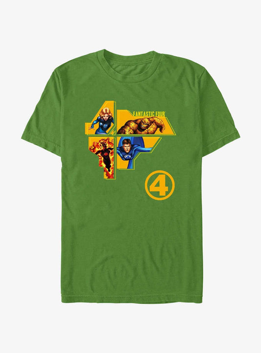Marvel Fantastic Four Four Lock T-Shirt T-Shirt – Unique Character Design | Great Gift for Fans